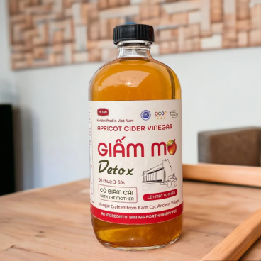 Giấm mơ detox [Có giấm cái] men mồi kobumcha, ĐẸP DÁNG SÁNG DA, ủ chậm lâu năm 500ml